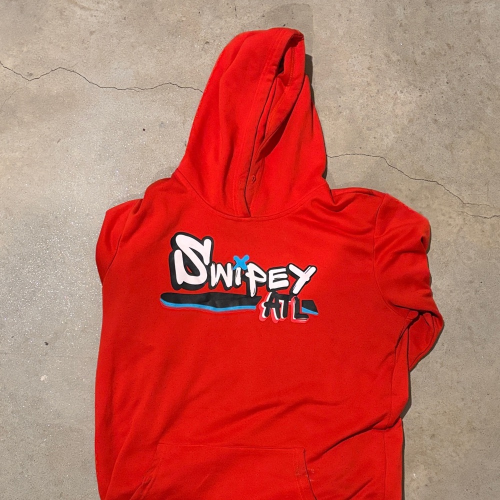 Red Swipey All Hoodie